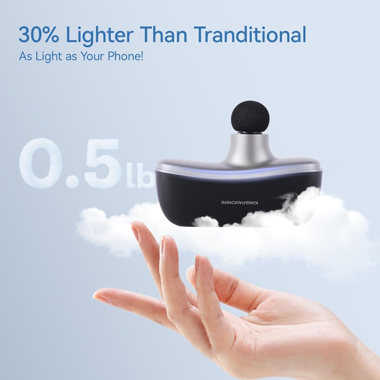 Pistola de Masaje KingPavonini Mini 10 Velocidades 0.23 kg