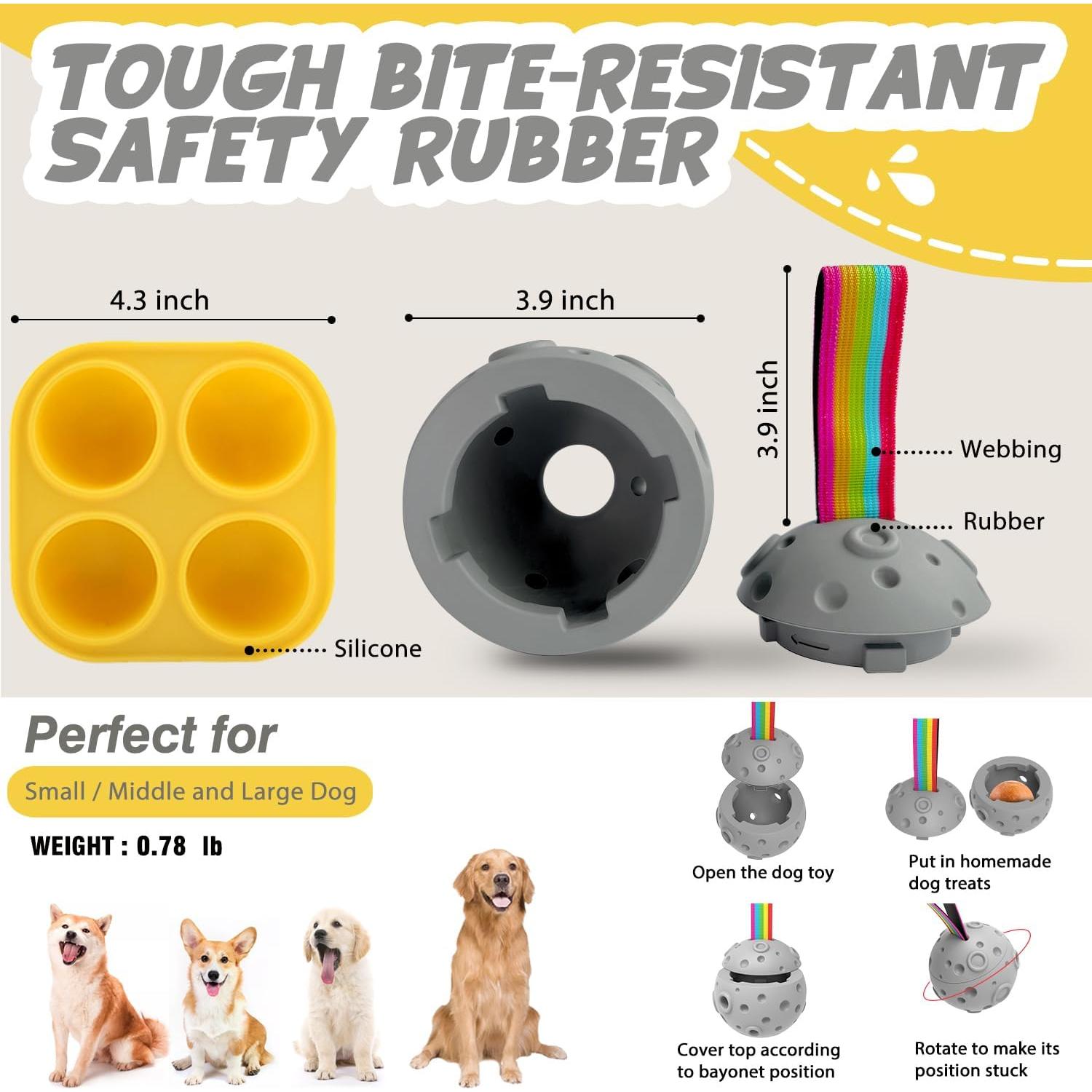 Juguete para Masticar Perros Doggiemon Blanco 10.99cm Indestructible