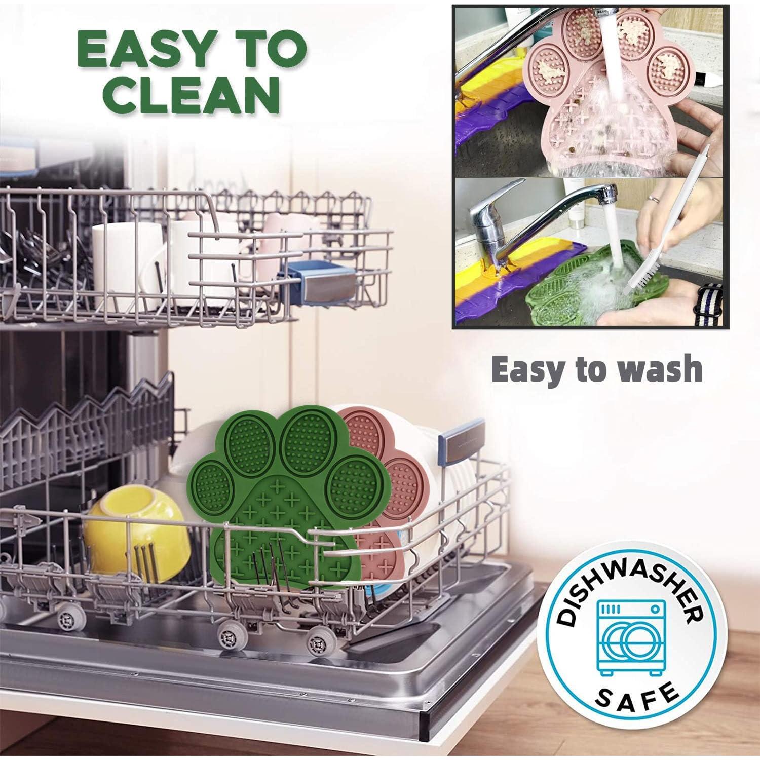 Alfombrilla de Lamer para Perros y Gatos HANZOTO Verde 17cm