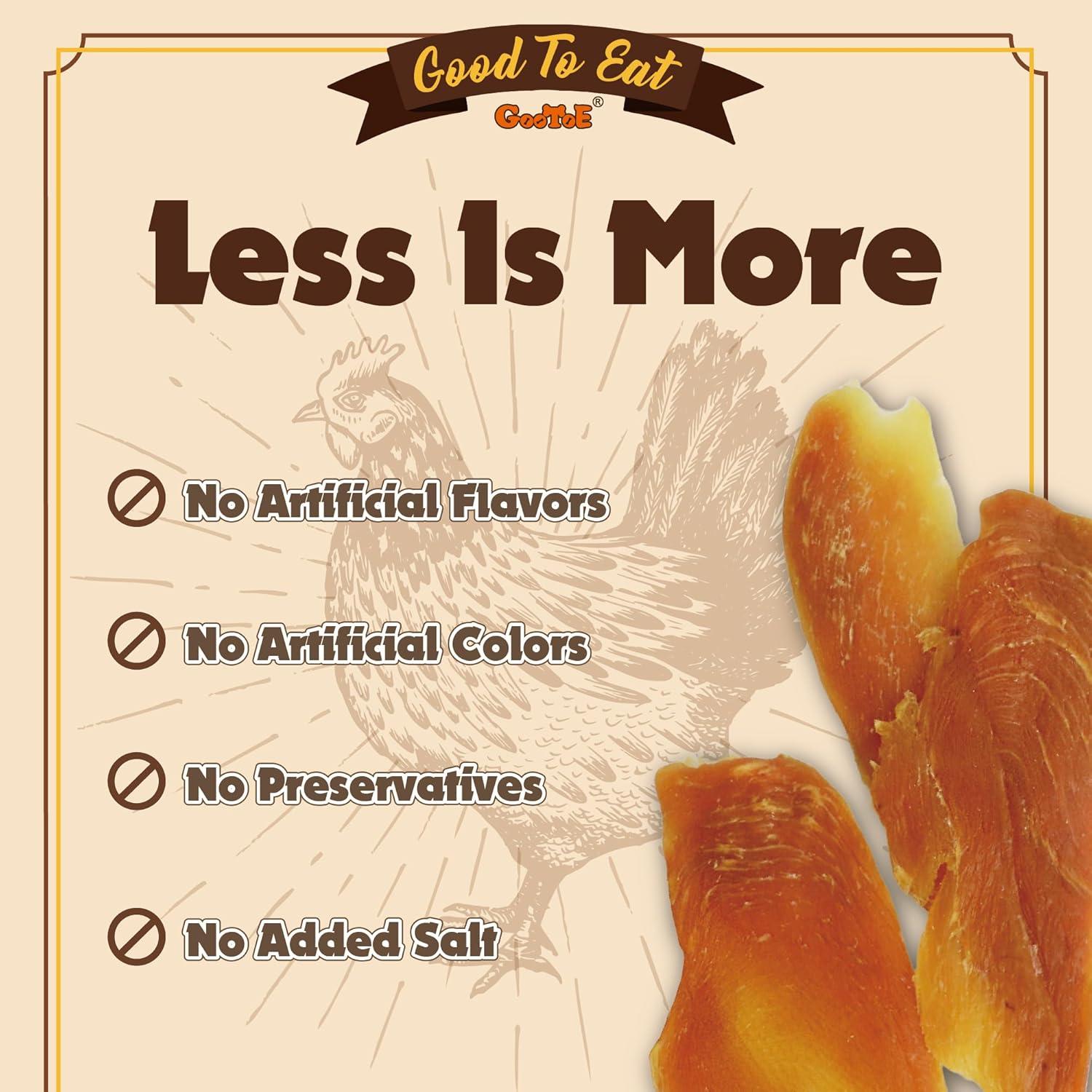 Golosinas para Perros Gootoe Pechuga de Pollo Jerky 450g