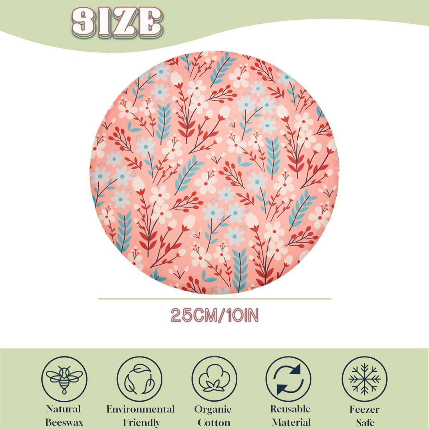 3 Tapas Reutilizables de Cera de Abeja GNHUT 25cm Ecológicas