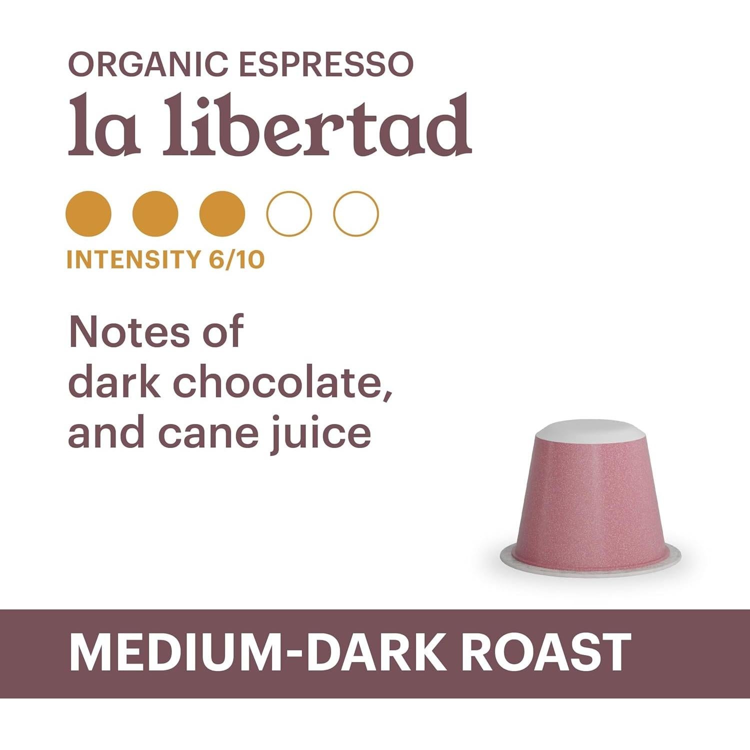 Cápsulas de Café Orgánico Bru Caps La Libertad 20 Unidades