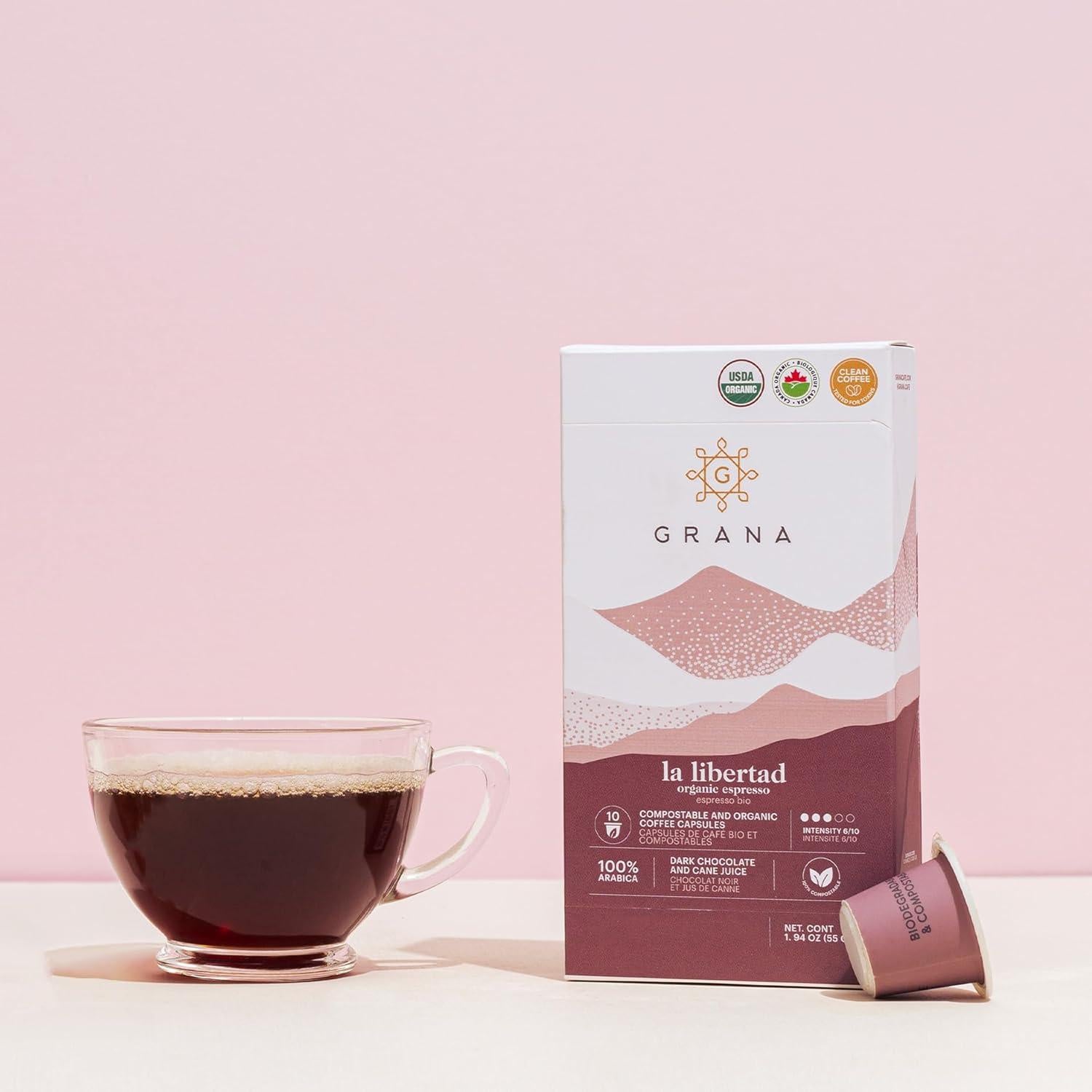 Cápsulas de Café Orgánico Bru Caps La Libertad 20 Unidades