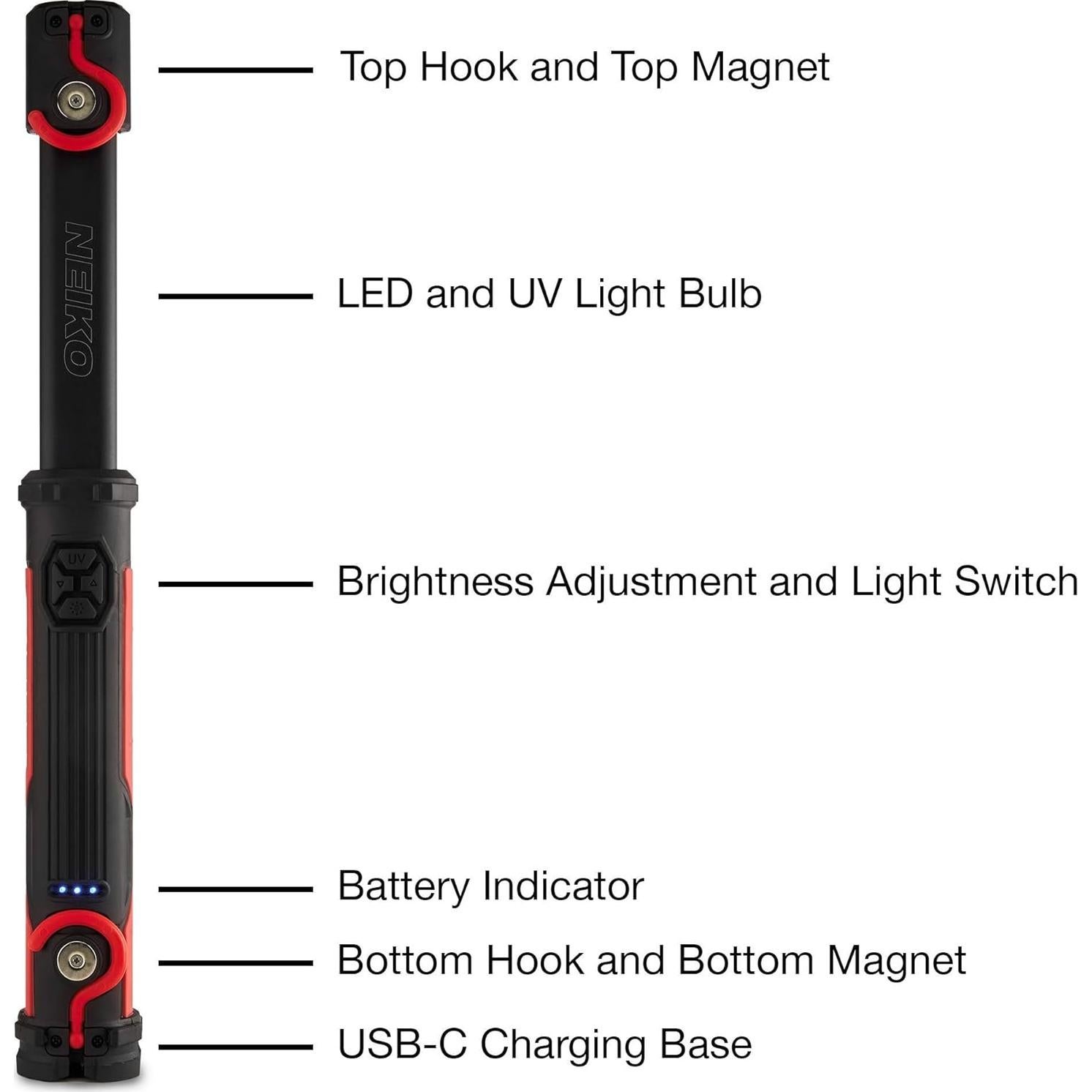 Luz de Trabajo Inalámbrica NEIKO 40337A 10W LED UV 1000 Lúmenes