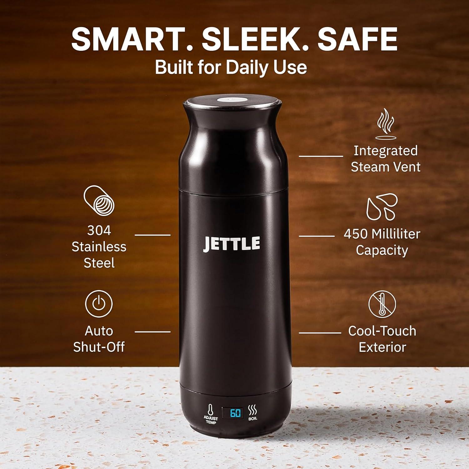Hervidor Eléctrico Jettle 450ml Acero Inoxidable Control Táctil