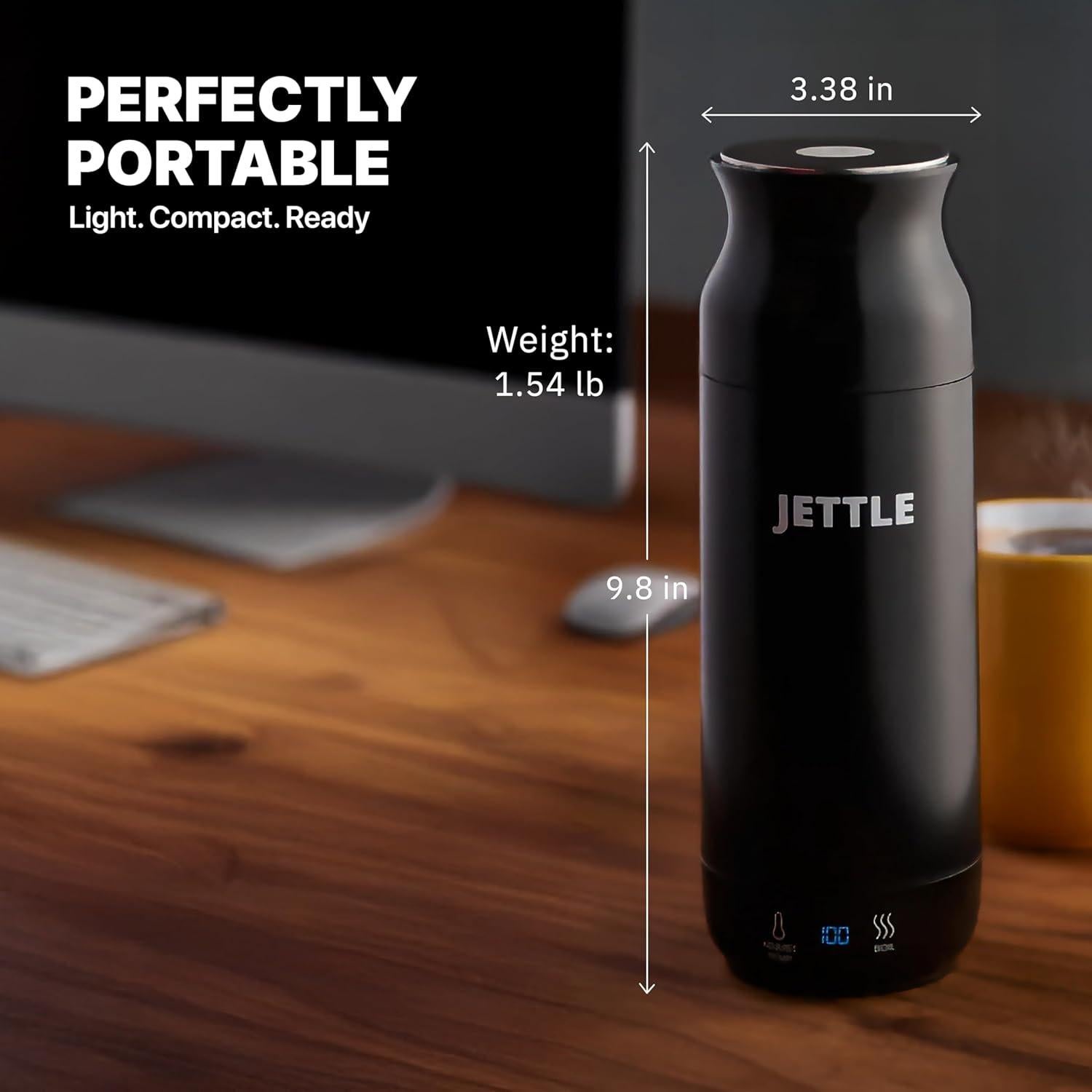 Hervidor Eléctrico Jettle 450ml Acero Inoxidable Control Táctil