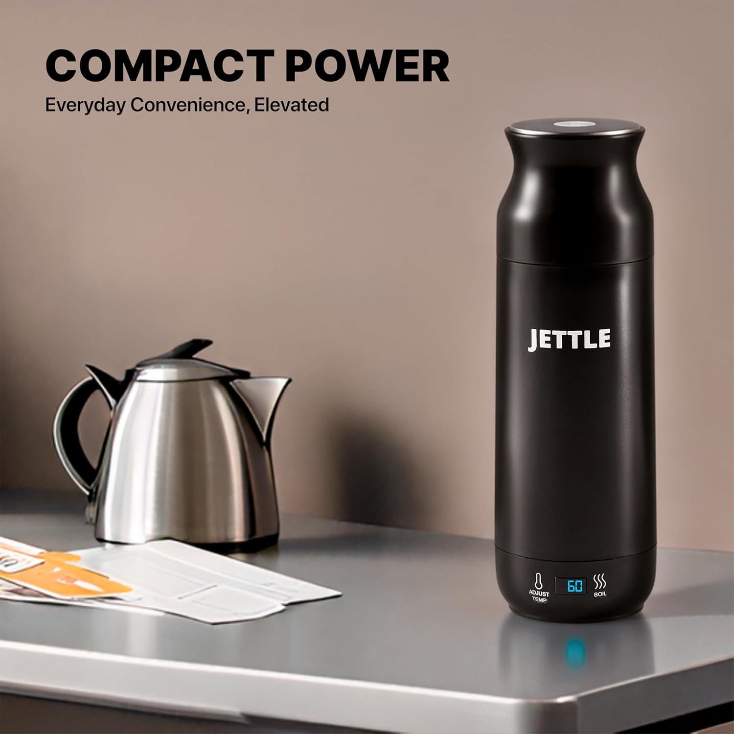 Hervidor Eléctrico Jettle 450ml Acero Inoxidable Control Táctil