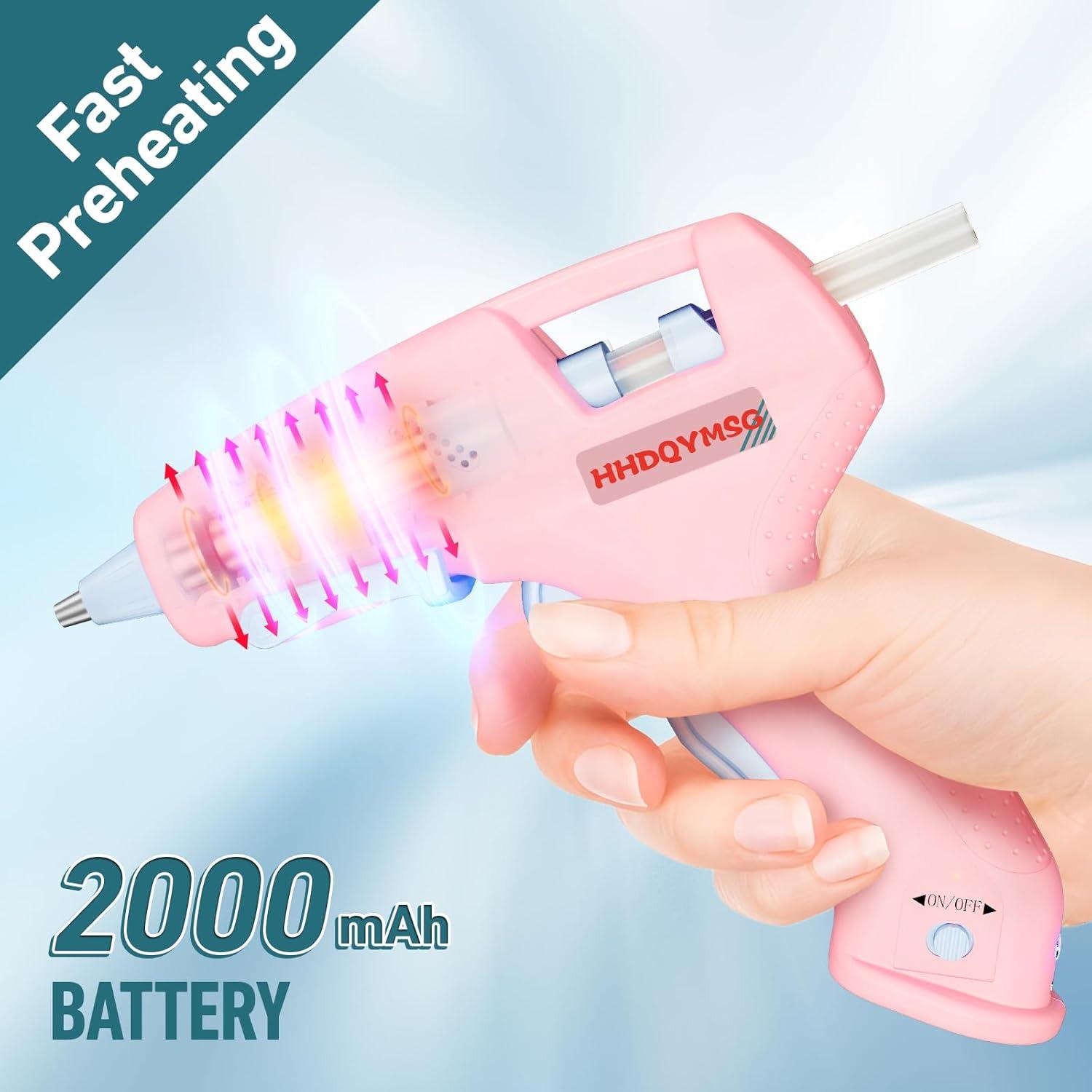 Pistola de Silicona Caliente Inalámbrica HHDQYMSG 20W 2000mAh