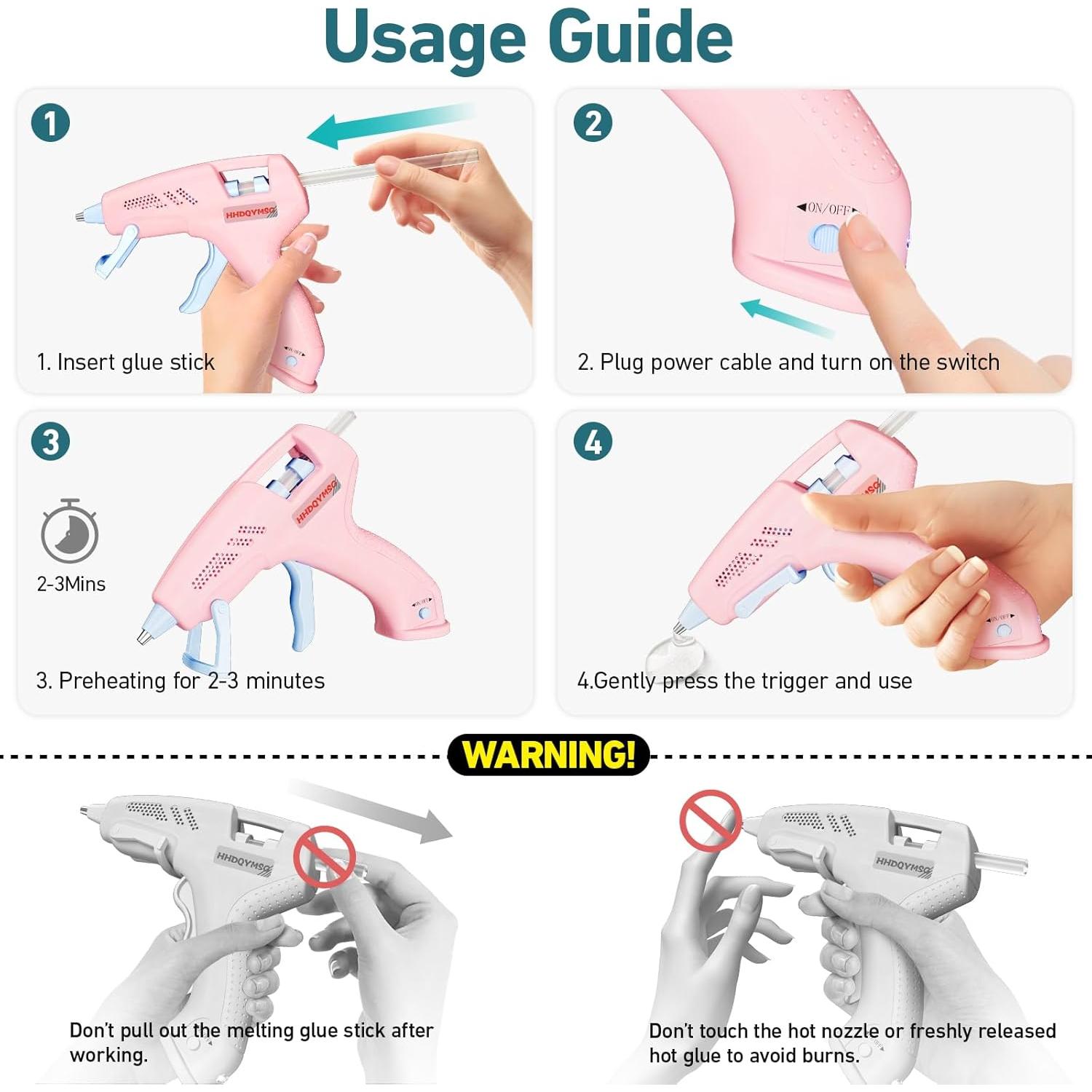 Pistola de Silicona Caliente Inalámbrica HHDQYMSG 20W 2000mAh