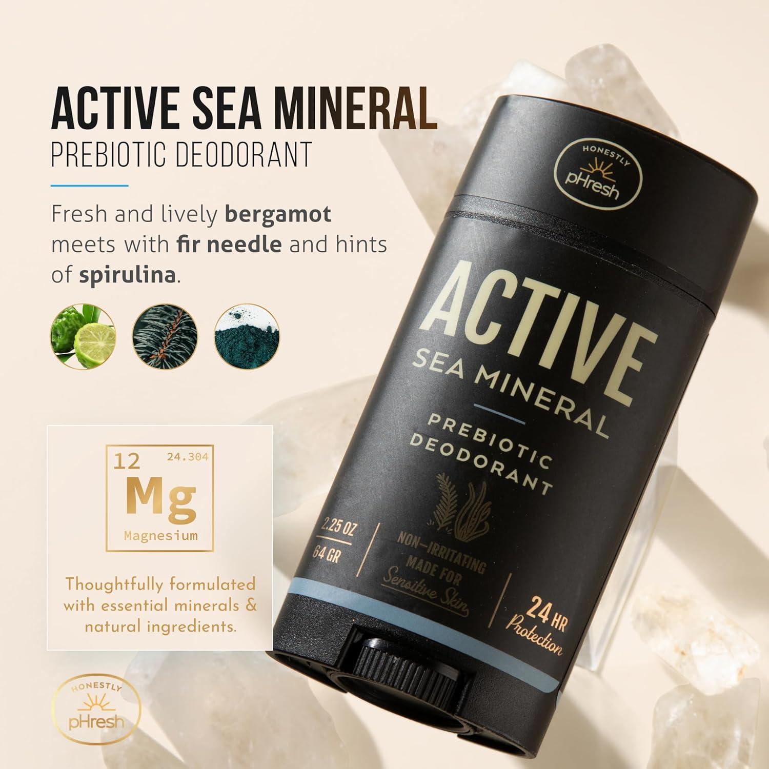 Desodorante Natural Honestly pHresh para Hombres 70.87 g - Libre de Aluminio y Bicarbonato