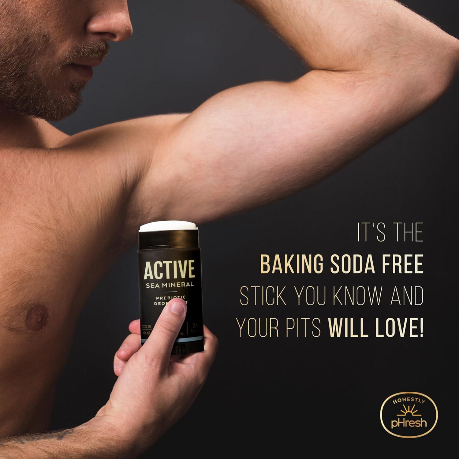Desodorante Natural Honestly pHresh para Hombres 70.87 g - Libre de Aluminio y Bicarbonato