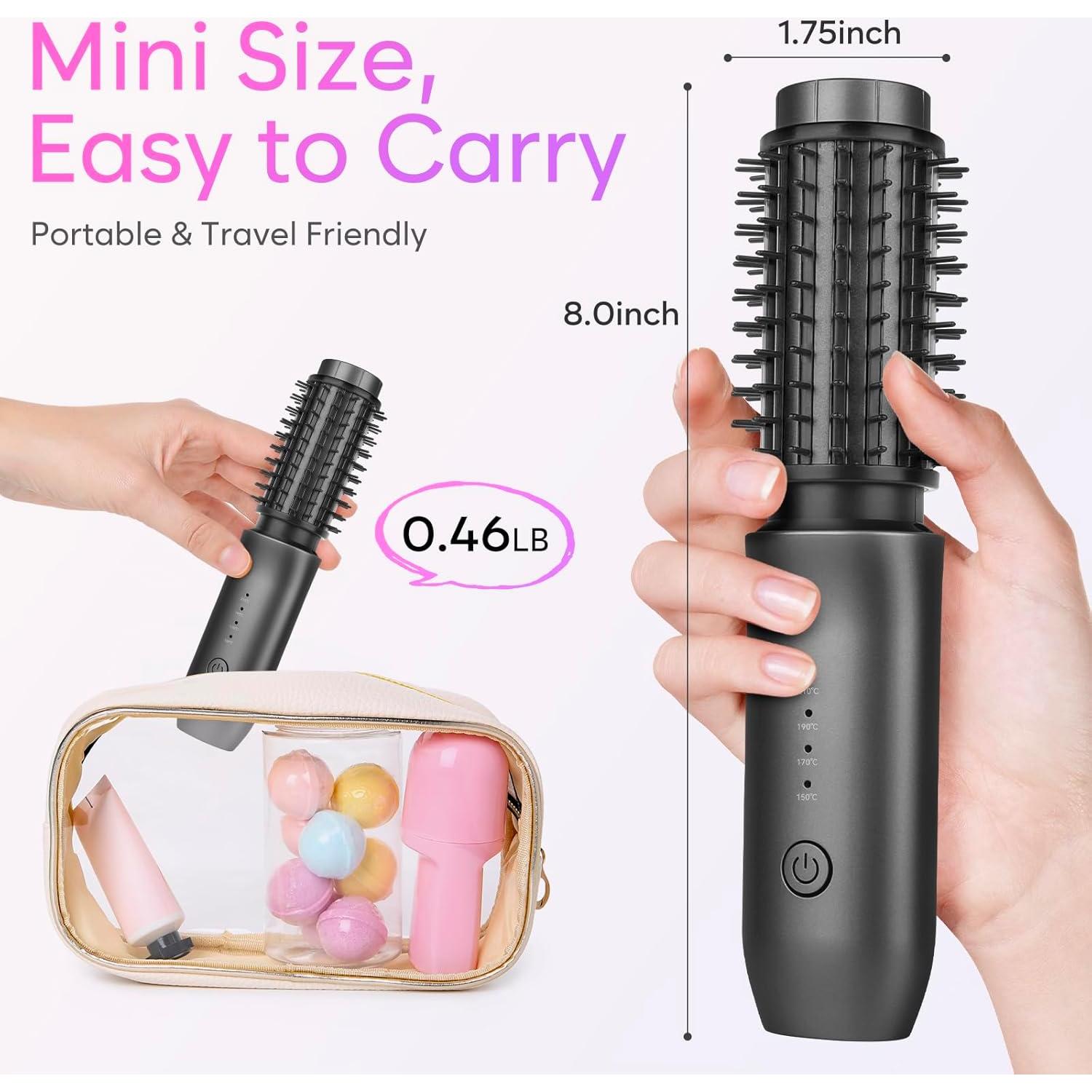 Cepillo Rizador Inalámbrico iTayga GT-2305 7000mAh Negro