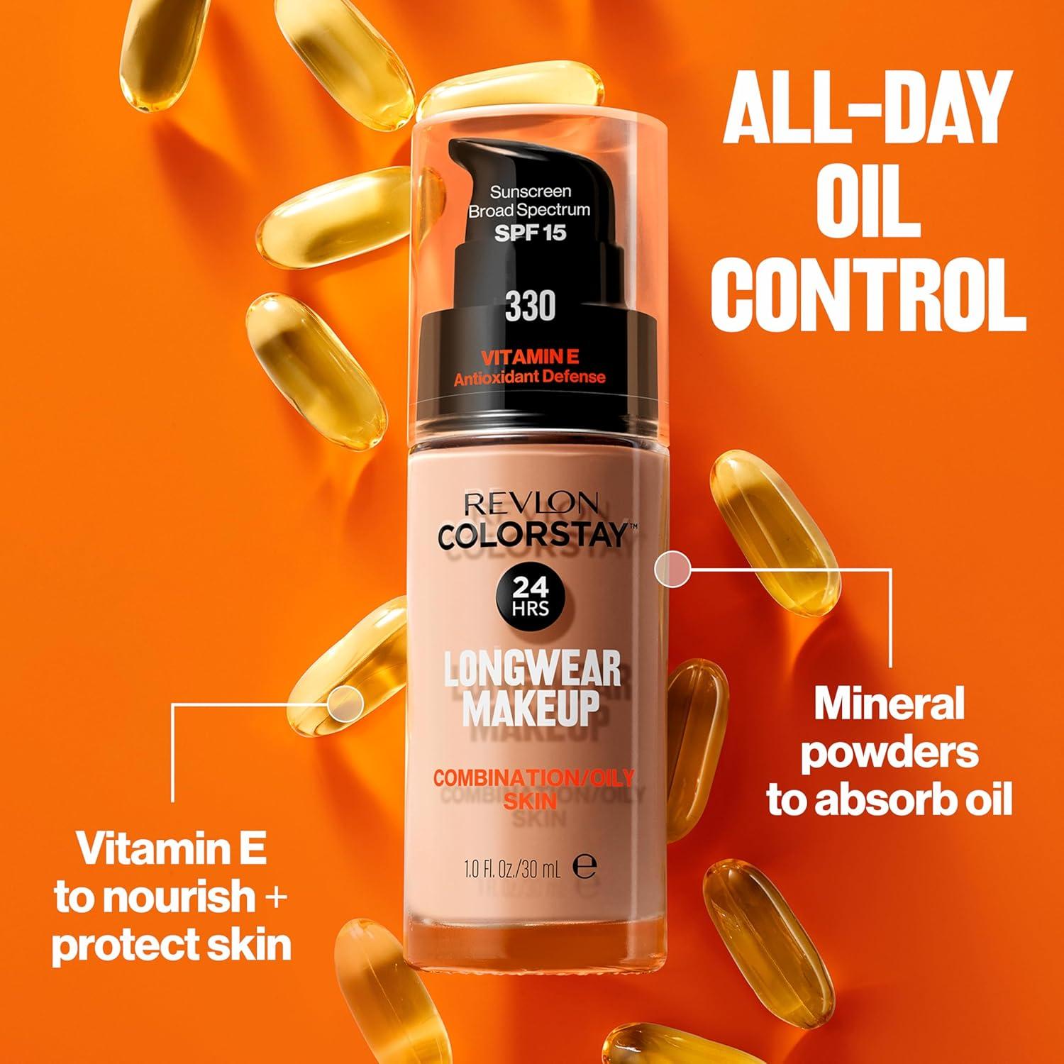 Base Líquida Revlon ColorStay 28.35 ml Piel Mixta-Grasa SPF 15