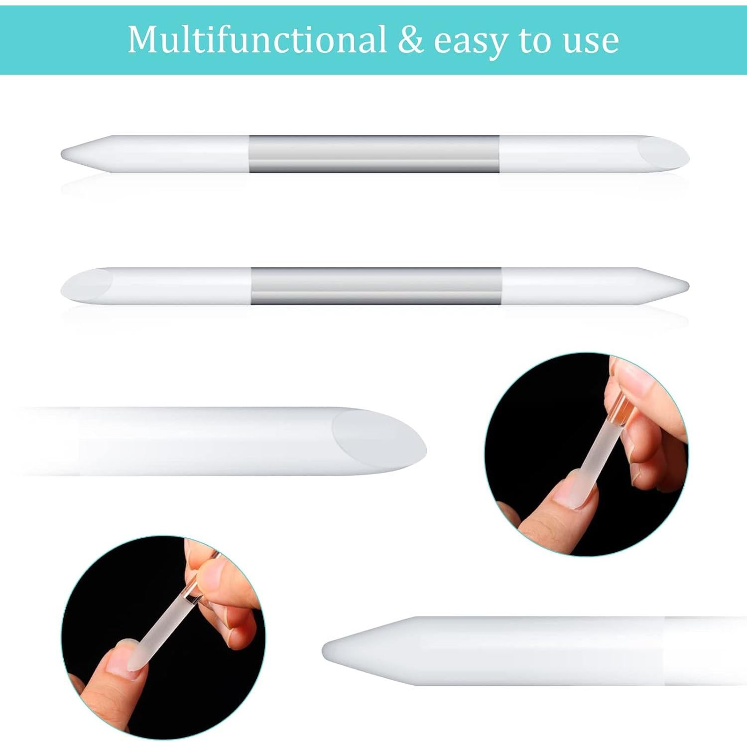 Juego de Limado de Uñas de Cristal Mudder 6 Piezas Verde