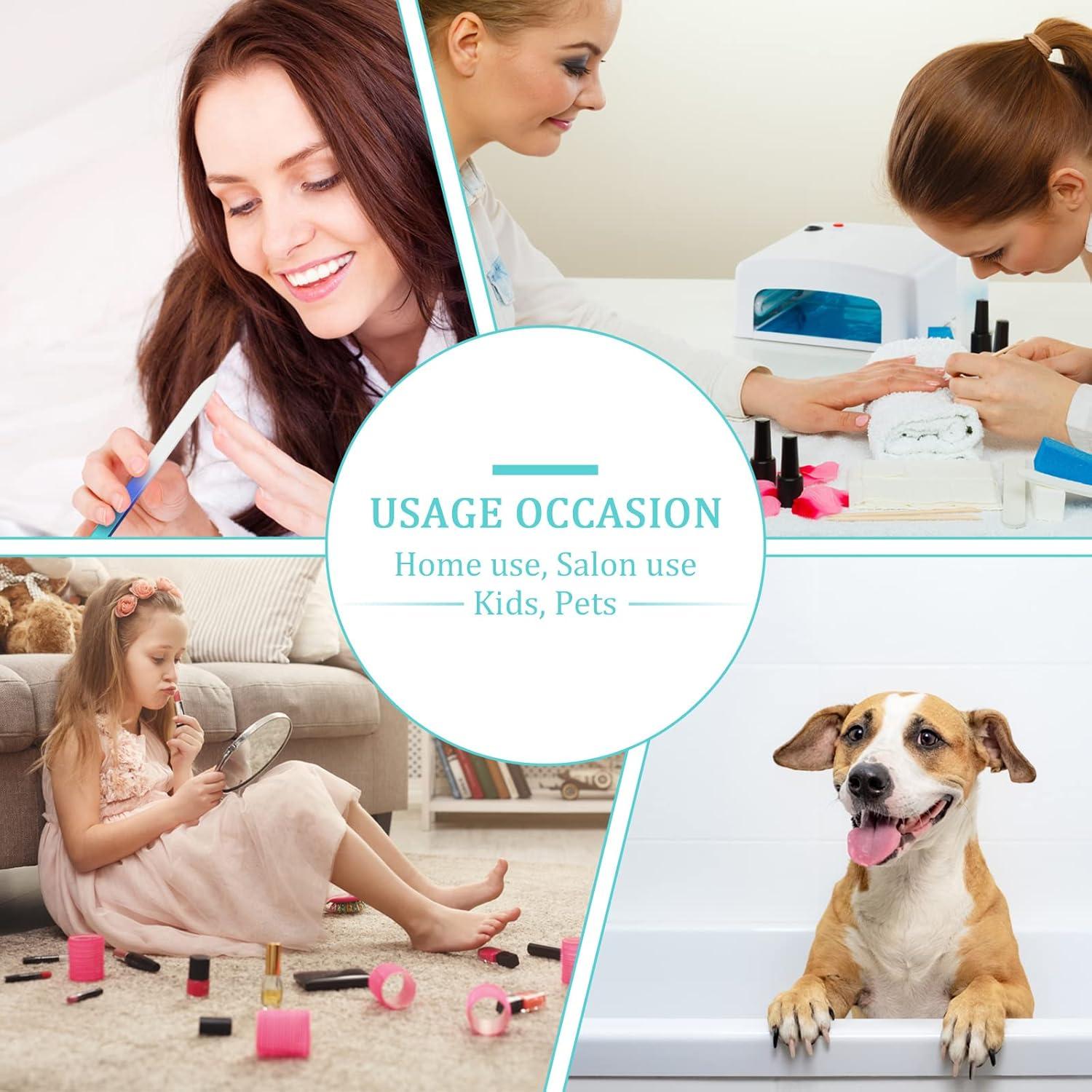 Juego de Limado de Uñas de Cristal Mudder 6 Piezas Verde