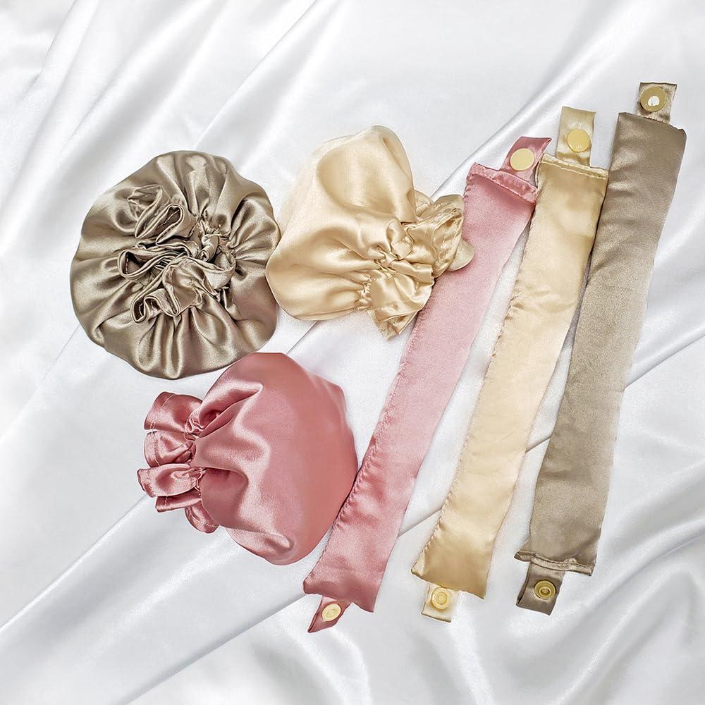 Rizador de Cabello Sin Calor Ariuvor 6PCS Beige - Rulos Suaves