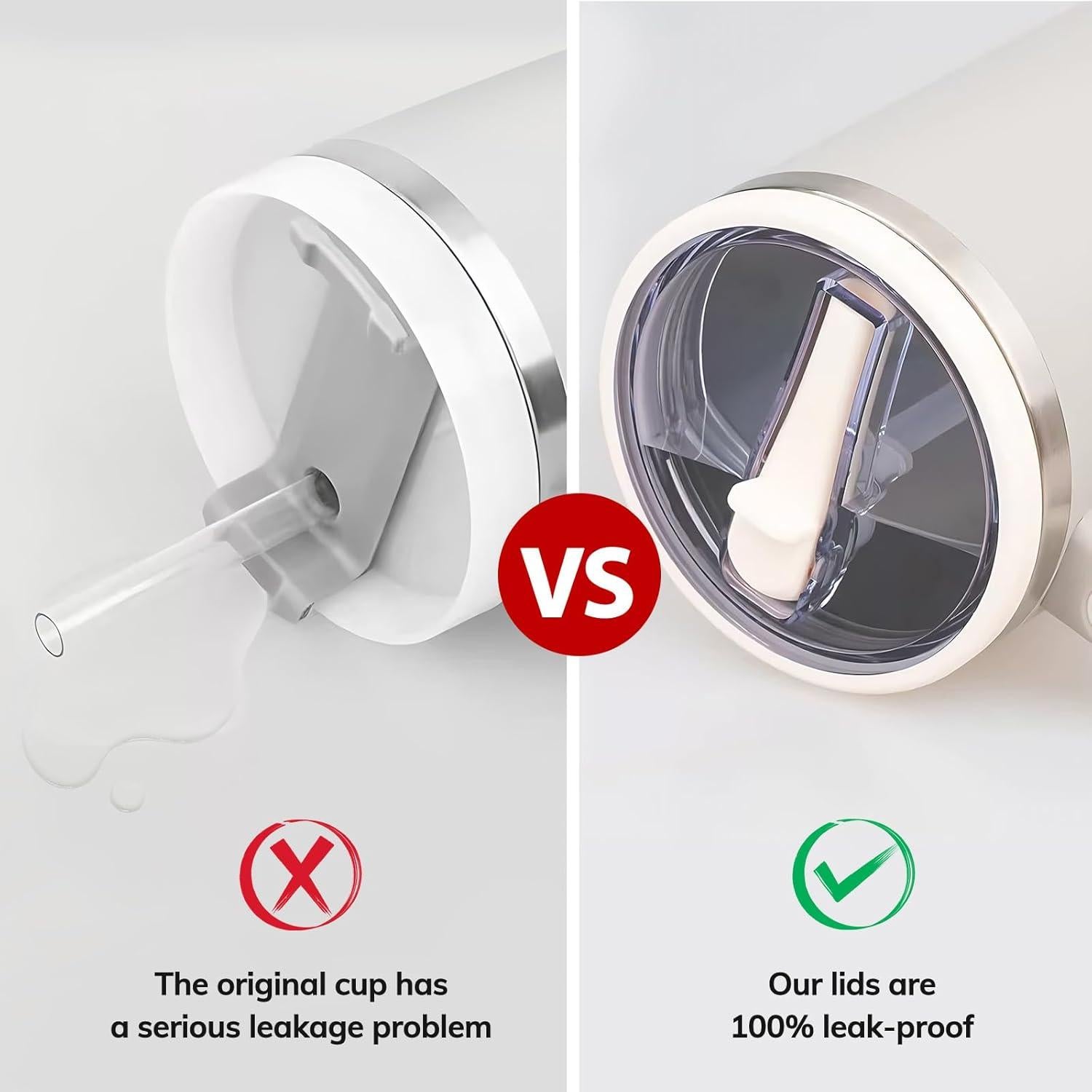 Tapa de Popote XPMY para Vaso Stanley 40 Oz Reutilizable 2 Pzs