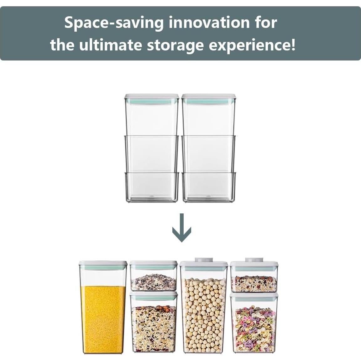 Juego de 3 Contenedores de Almacenamiento Herméticos 1200ml Haivebo