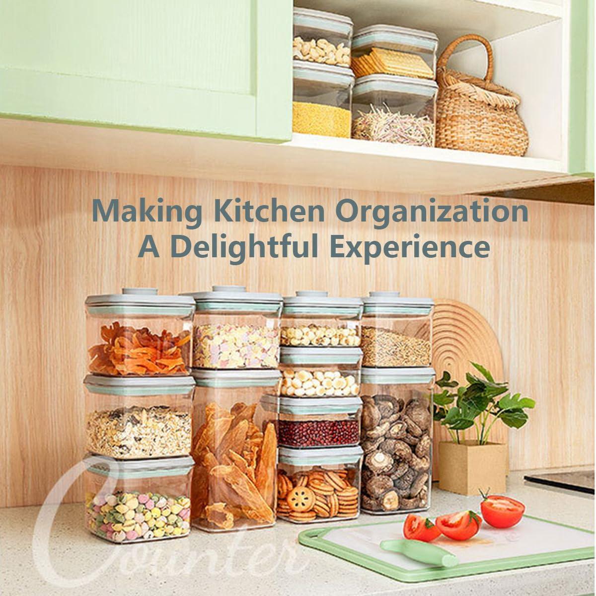 Juego de 3 Contenedores de Almacenamiento Herméticos 1200ml Haivebo