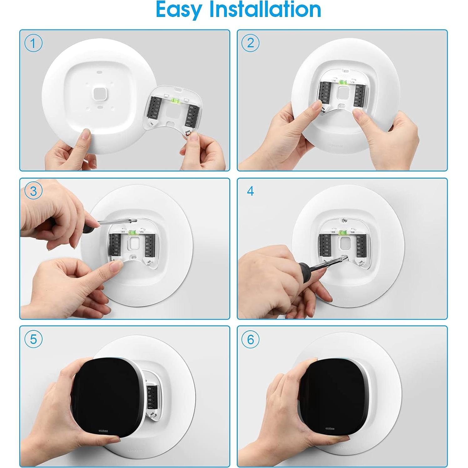 Placa de Pared CaseBot para Termostato Ecobee 4 y SmartThermostat