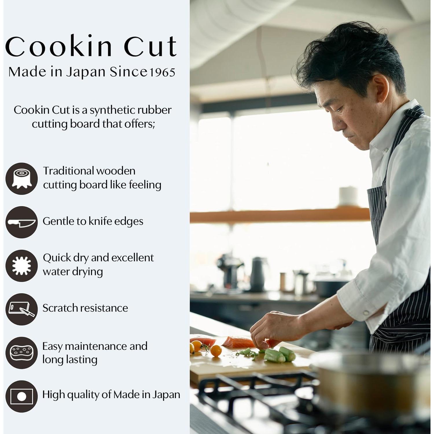 Tabla de Cortar de Goma Asahi Cookin Cut 38x21cm Japón