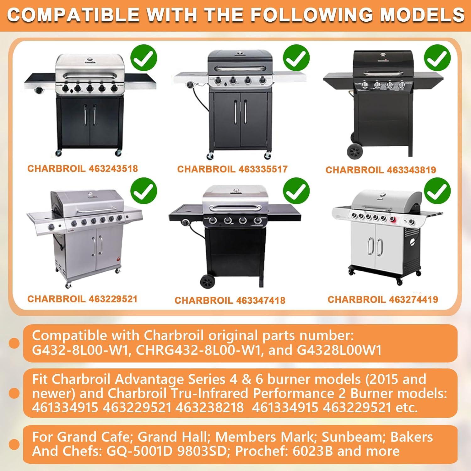 Medidor de Temperatura de Tapa PETKAO 1.8" para Parrilla Charbroil