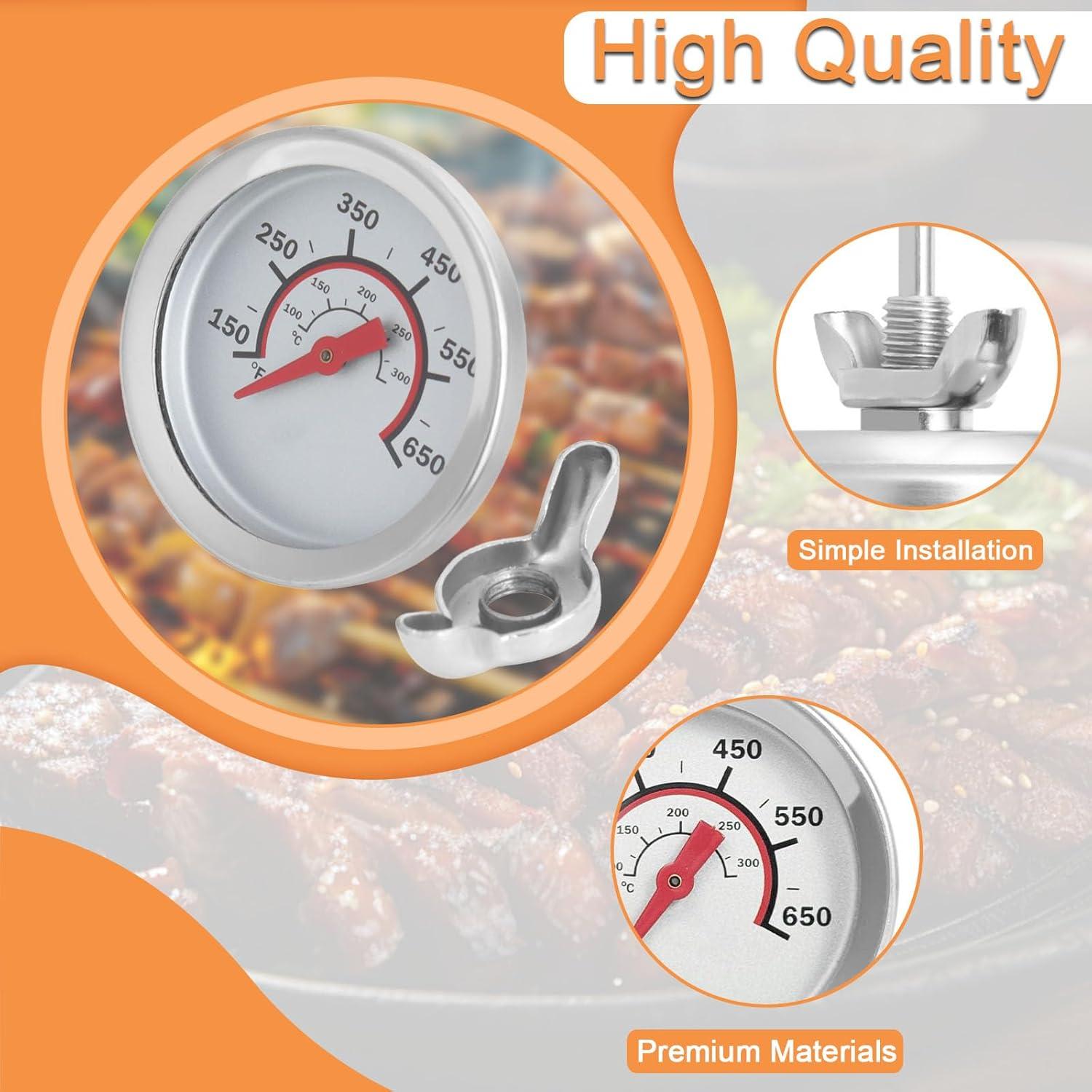 Medidor de Temperatura de Tapa PETKAO 1.8" para Parrilla Charbroil