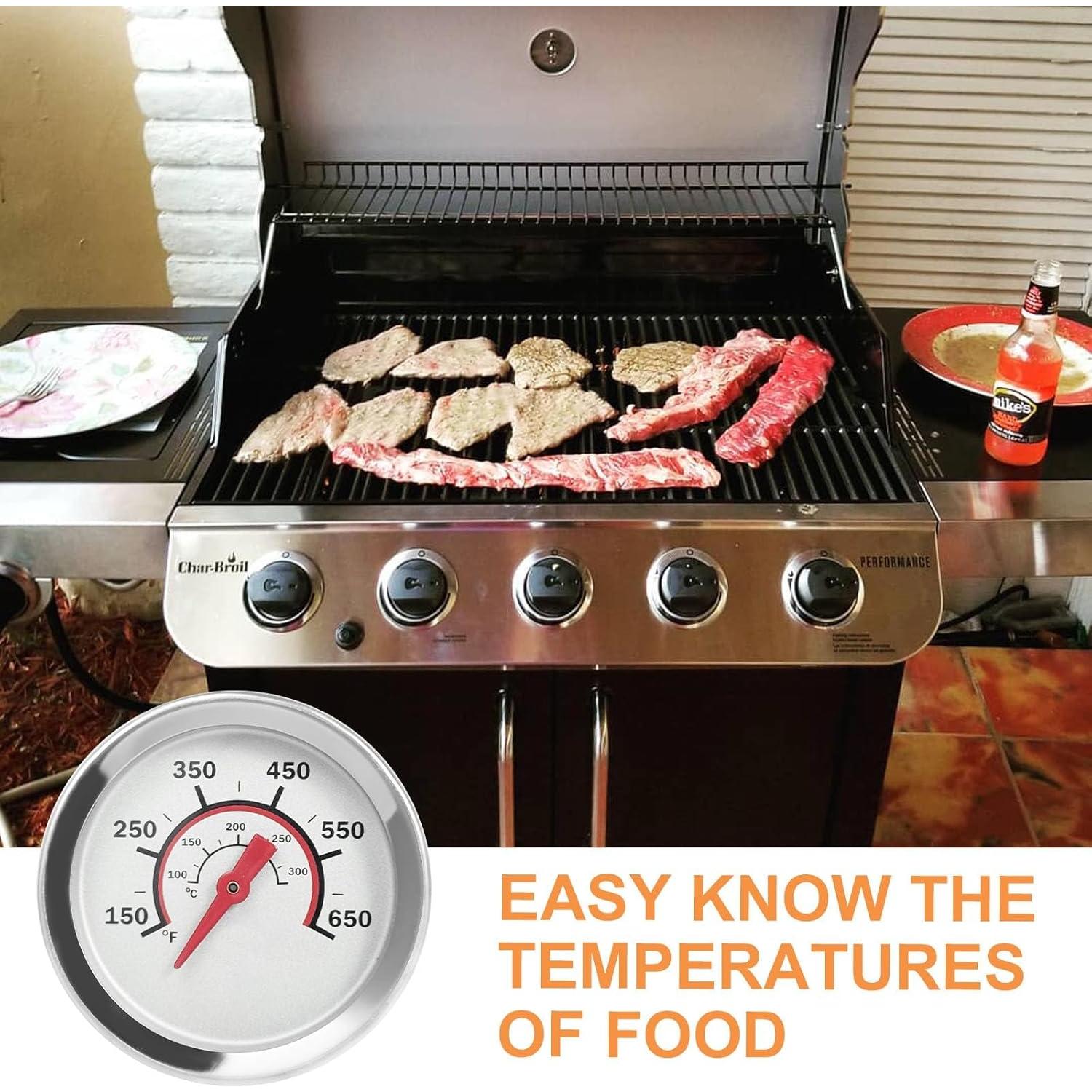 Medidor de Temperatura de Tapa PETKAO 1.8" para Parrilla Charbroil