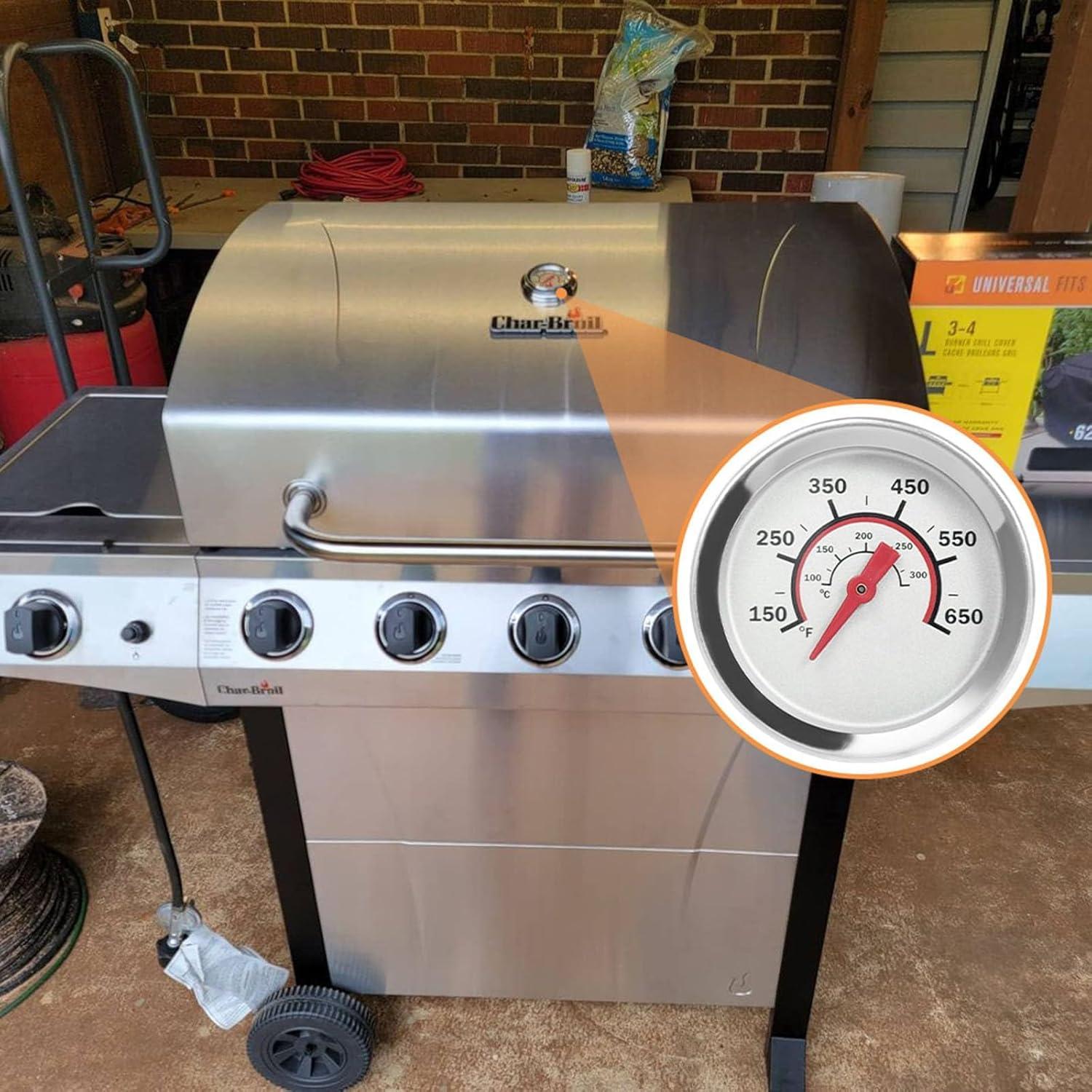 Medidor de Temperatura de Tapa PETKAO 1.8" para Parrilla Charbroil