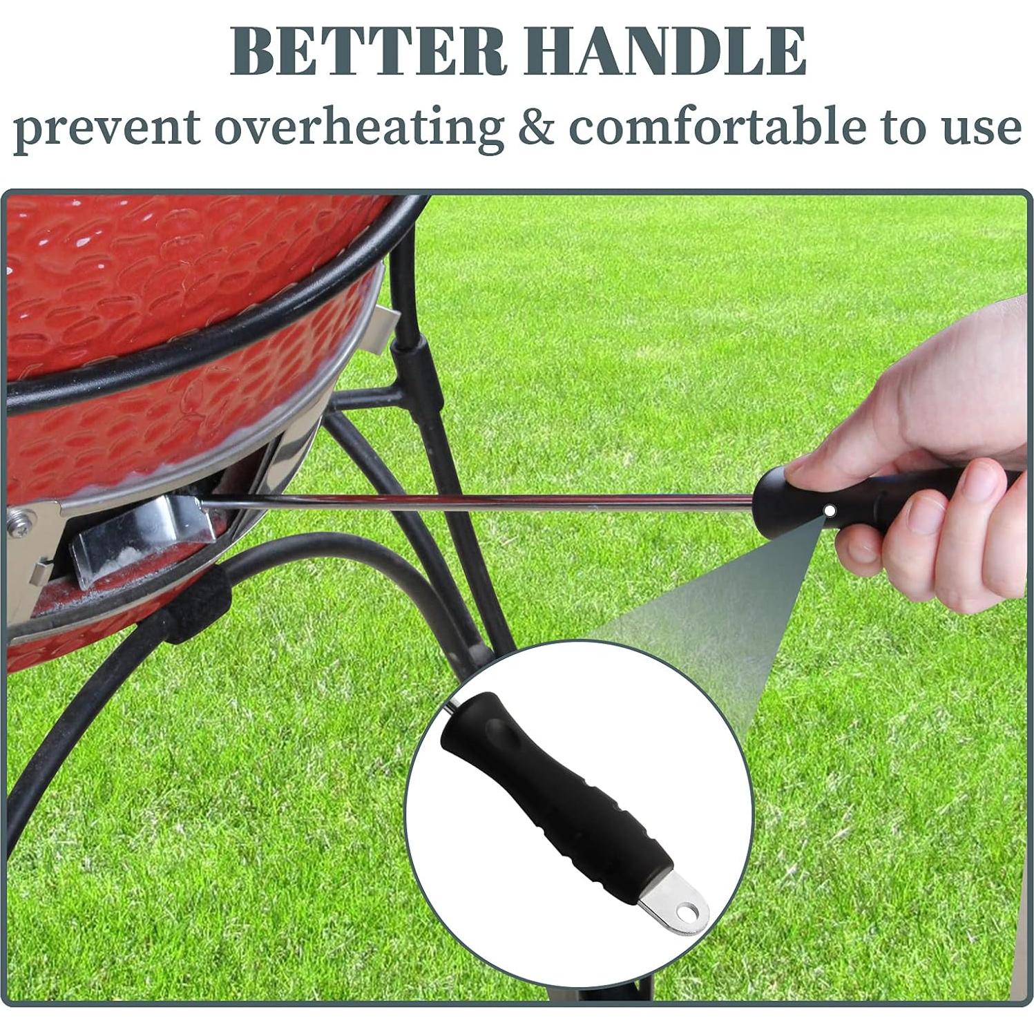 Herramienta de ceniza BBQ OLIGAI 44.5 cm para Big Green Egg