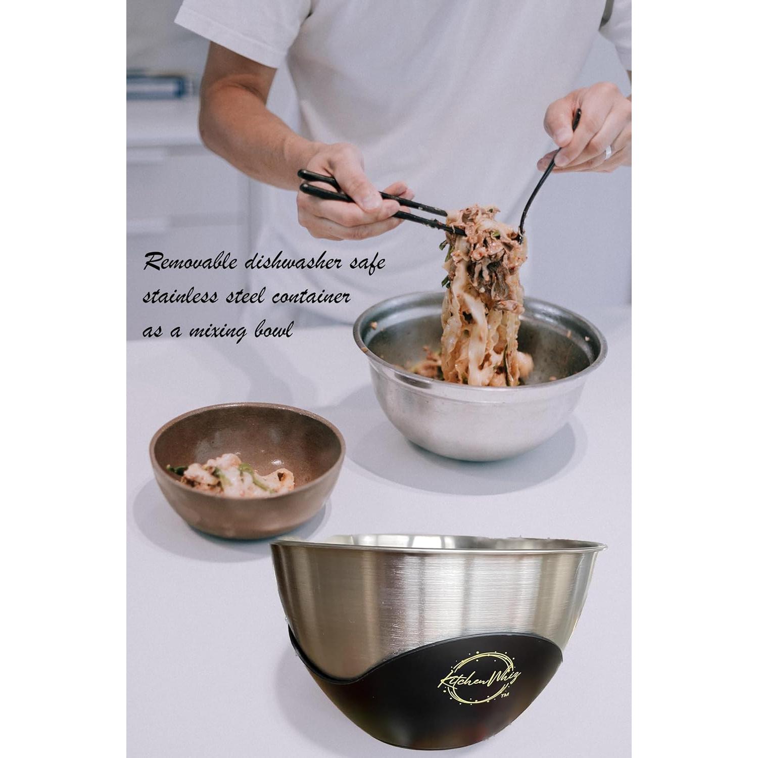 Báscula de Cocina Digital KitchenWhiz con Tazón Acero Inoxidable