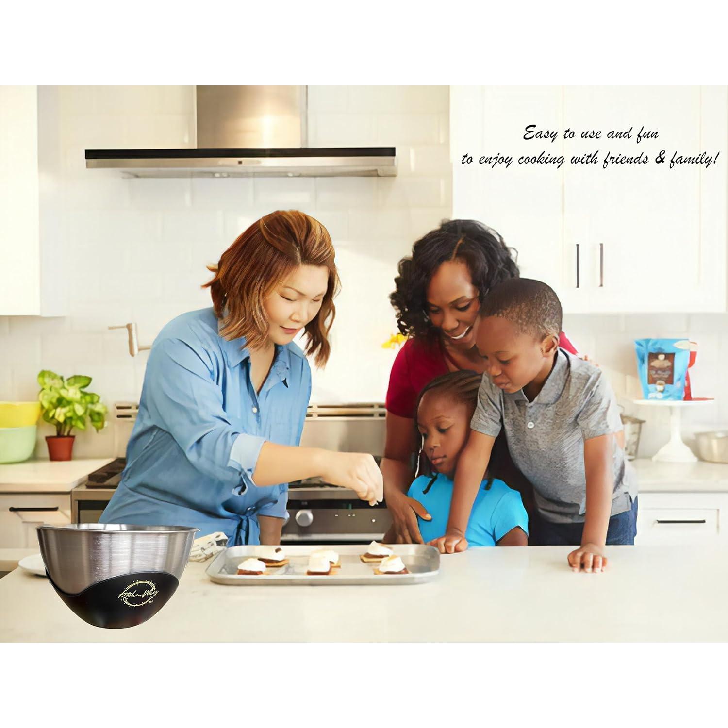 Báscula de Cocina Digital KitchenWhiz con Tazón Acero Inoxidable