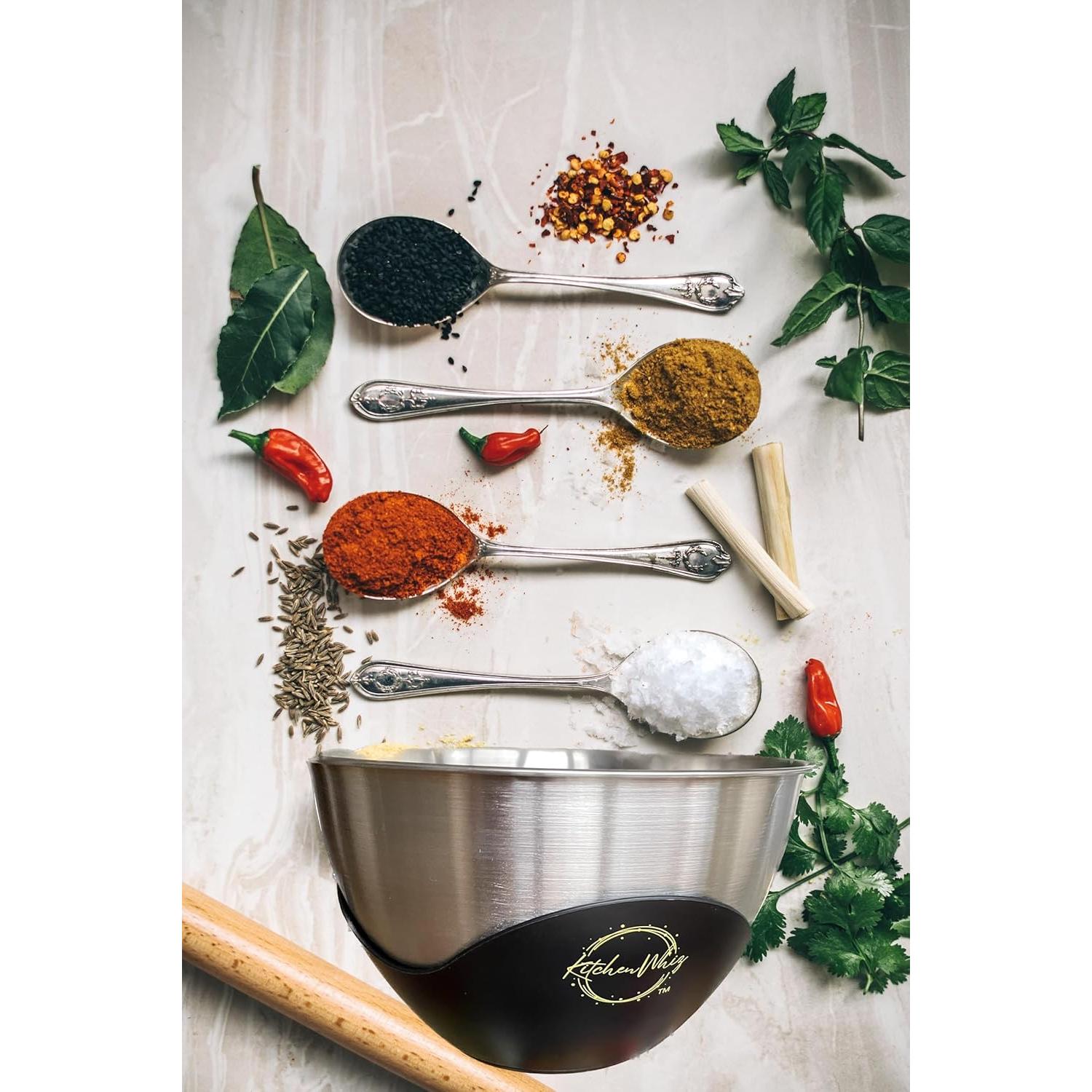 Báscula de Cocina Digital KitchenWhiz con Tazón Acero Inoxidable