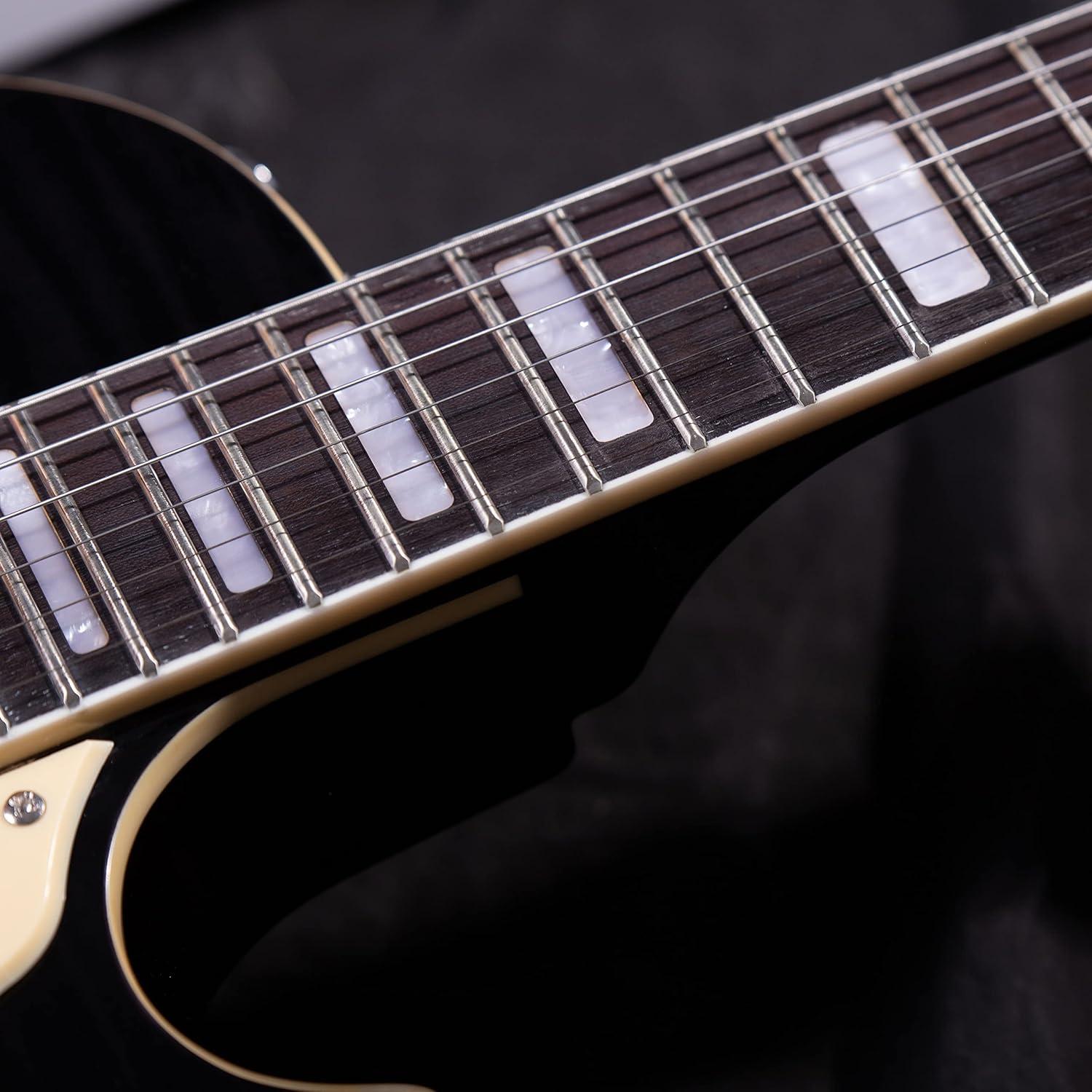 Guitarra Eléctrica Grote LPYS-006 Cuerpo Sólido Negro