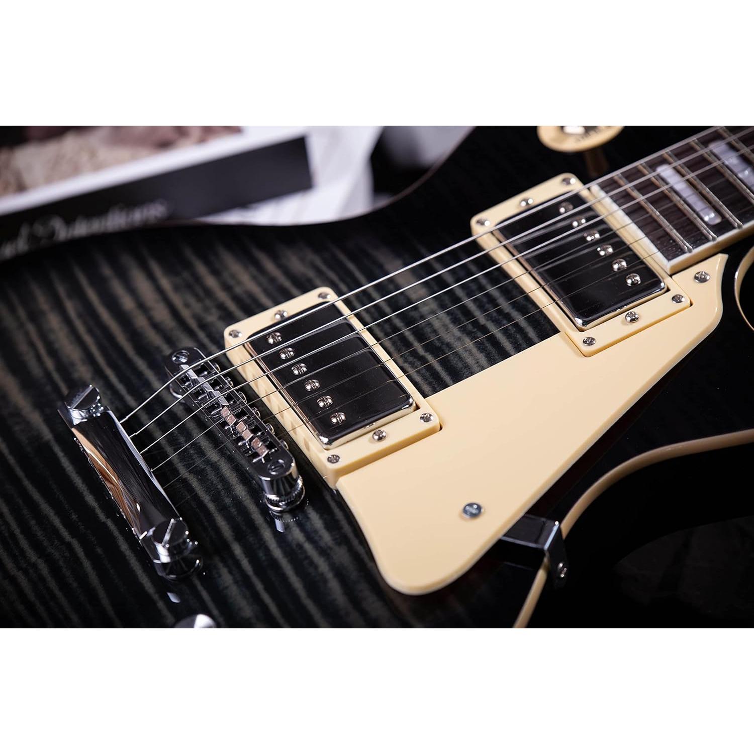 Guitarra Eléctrica Grote LPYS-006 Cuerpo Sólido Negro