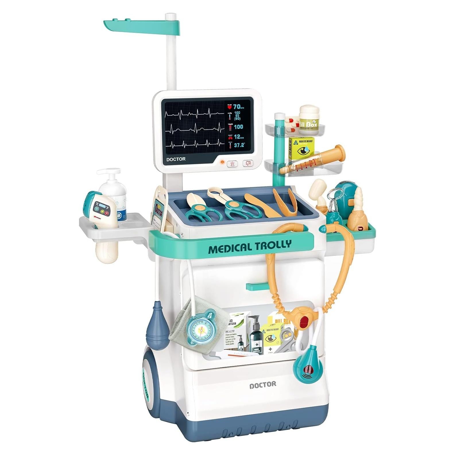 Kit Médico de Doctor para Niños Jovow 3 a 8 Años con Sonido