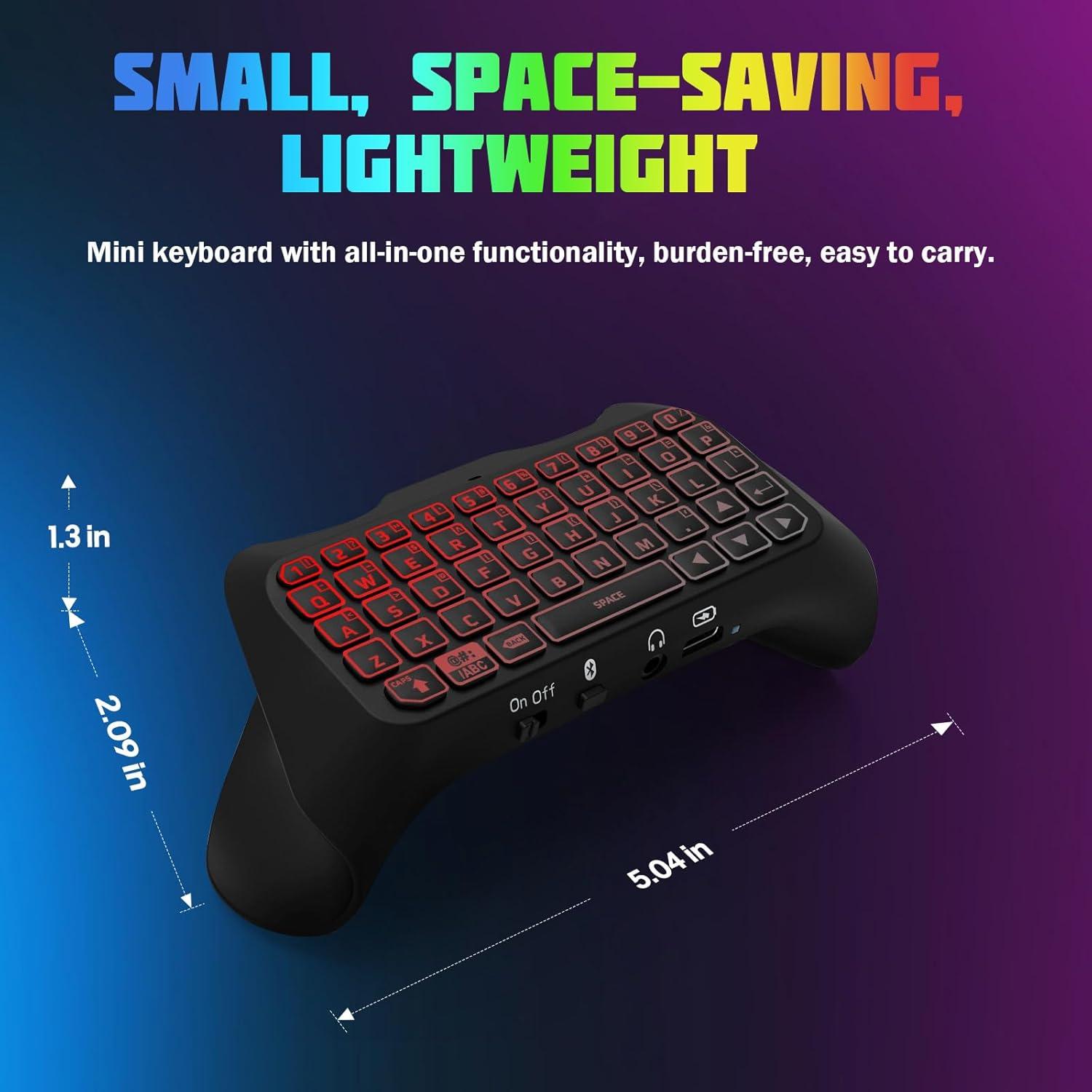 Teclado Inalámbrico TiMOVO para PS5 con Retroiluminación RGB
