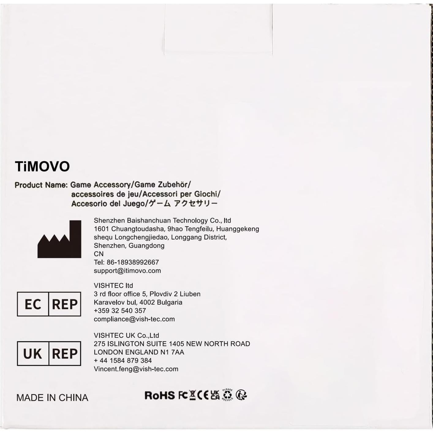 Teclado Inalámbrico TiMOVO para PS5 con Retroiluminación RGB