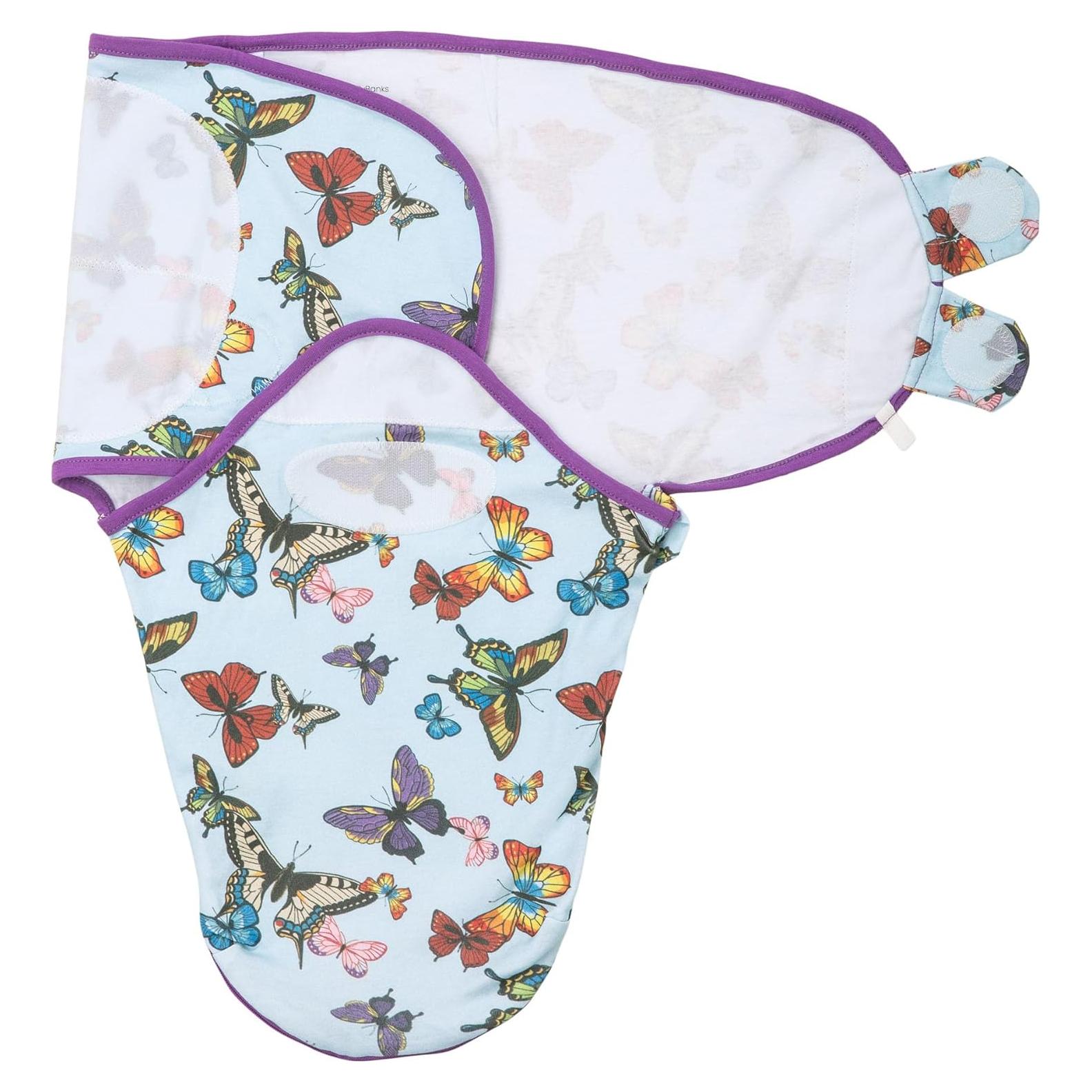 Saco de Sueño para Bebés LollyBanks 100% Algodón Mariposa 0-3 Meses