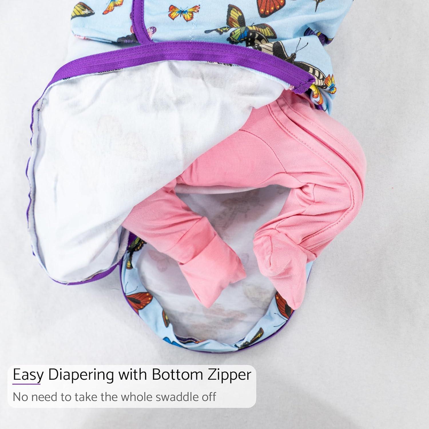 Saco de Sueño para Bebés LollyBanks 100% Algodón Mariposa 0-3 Meses