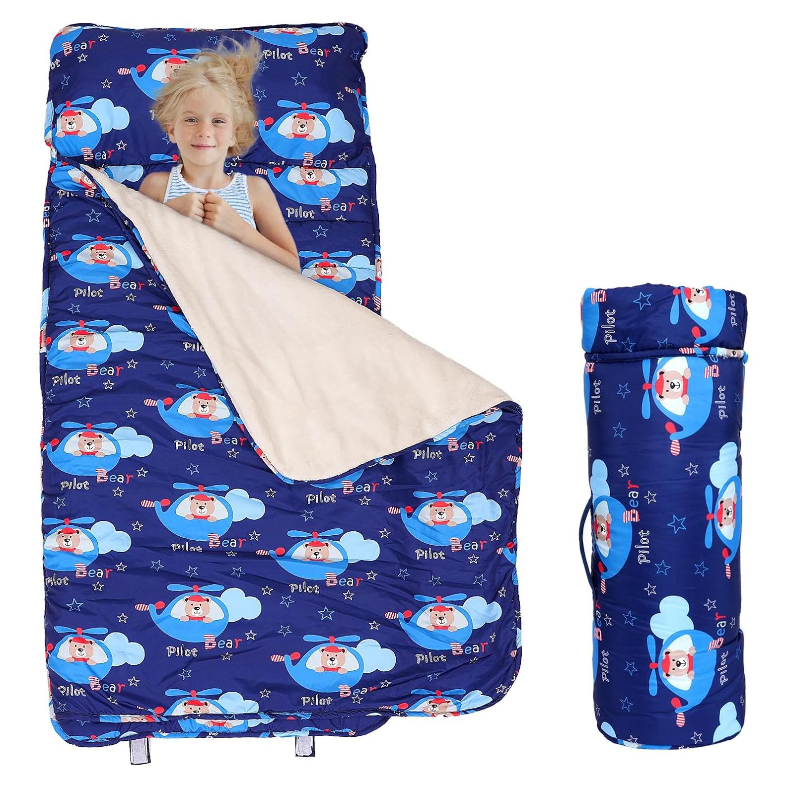 Colchoneta para Siesta Niños Orrhomi SD001 con Almohada y Manta