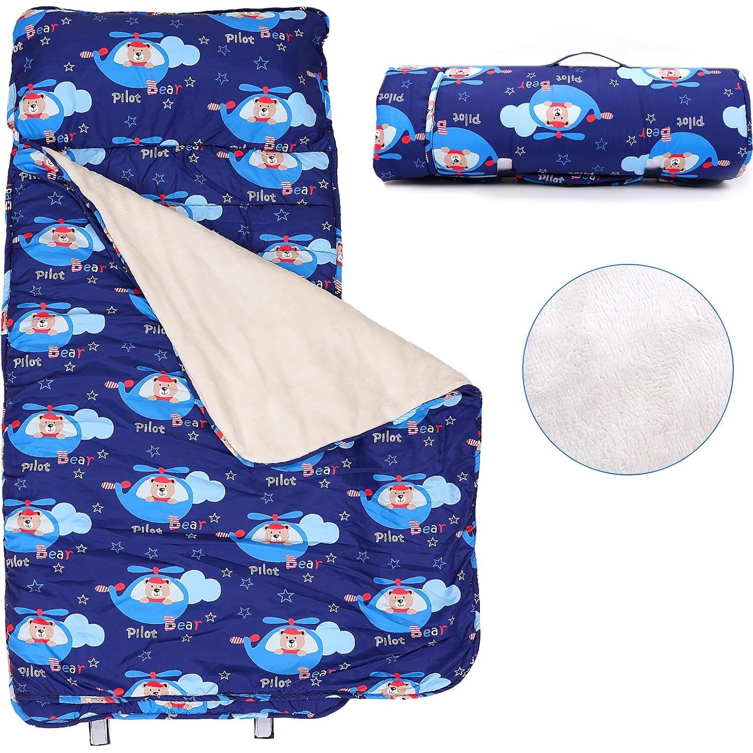 Colchoneta para Siesta Niños Orrhomi SD001 con Almohada y Manta