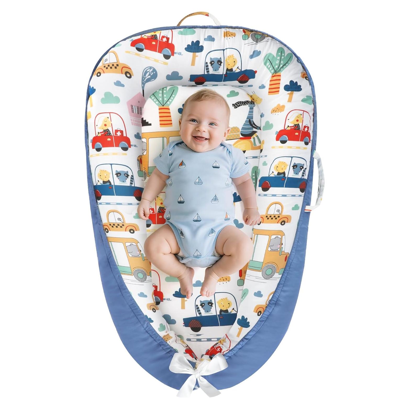 Cojín para Bebé BBWOO Algodón Suave 0-24 Meses Portátil