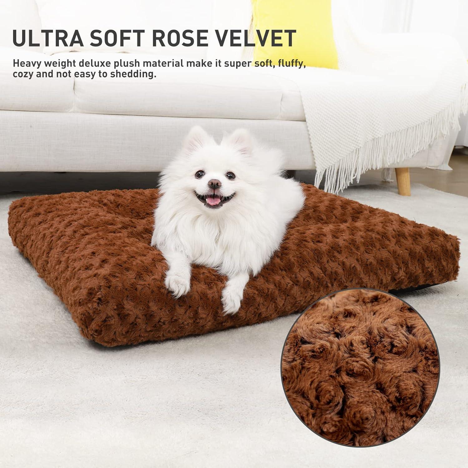 Cama para Perros Lavable KSIIA Deluxe 58.4x45.7cm Marrón