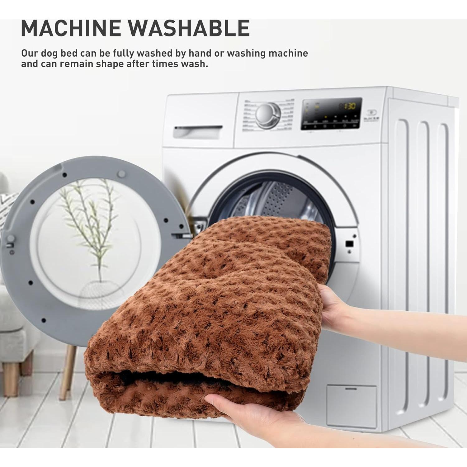 Cama para Perros Lavable KSIIA Deluxe 58.4x45.7cm Marrón