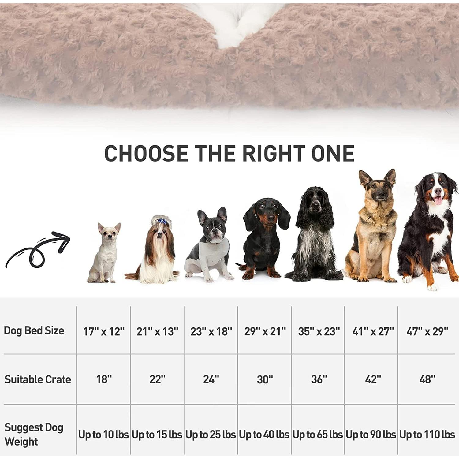 Cama para Perros Lavable KSIIA Deluxe 58.4x45.7cm Marrón