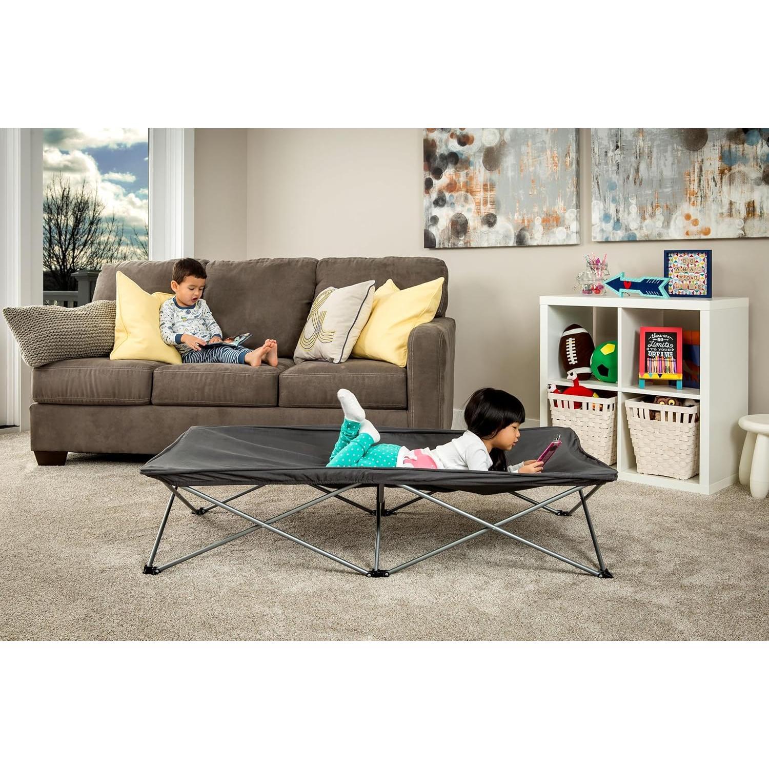 Cama Portátil My Cot Extra Larga Regalo Gris 137x71 cm