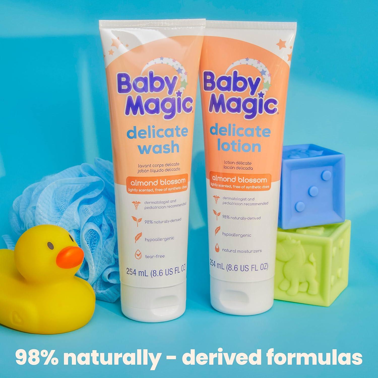 Baby Magic Lavado Delicado 255 ml - Hipoalergénico para Bebés