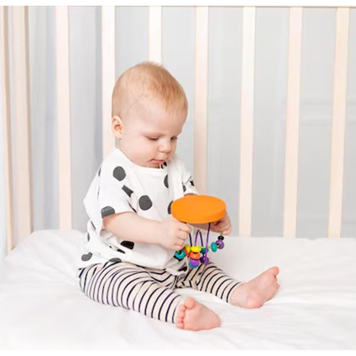 Sábana Ajustable para Cuna UOMNY Blanca 132x71 cm Poliester