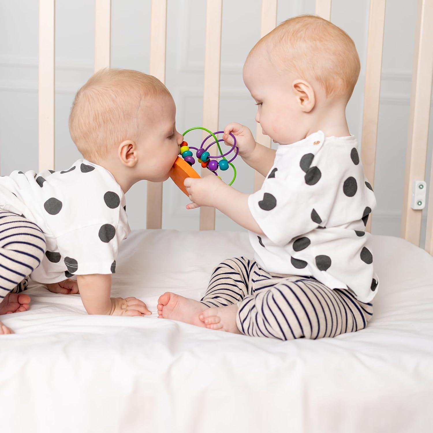 Sábana Ajustable para Cuna UOMNY Blanca 132x71 cm Poliester